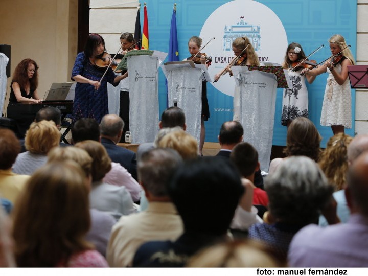 Los pequeños violinistas de Munich encandilan al público de Casa de Iberoamérica